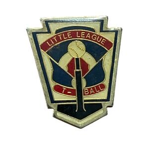 00256 - Vintage Little League T-Ball Baseball Lapel Pin Collectible MadeinTaiwan